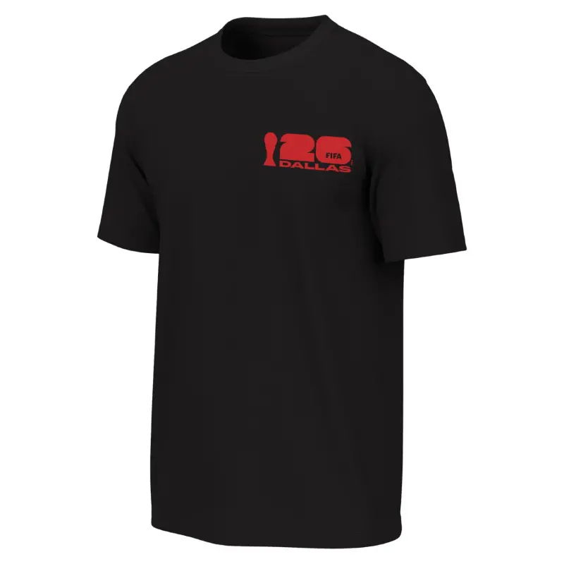 Mexico Worldcup Jerseys 2026 World Cup Dallas Poster Black T-Shirt – Unisex – Authentic Soccer Kits & Shirts