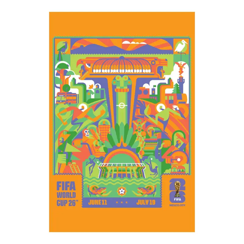 Mexico Worldcup Jerseys 2026 World Cup Mexico City Host City Poster – Authentic Soccer Kits & Shirts