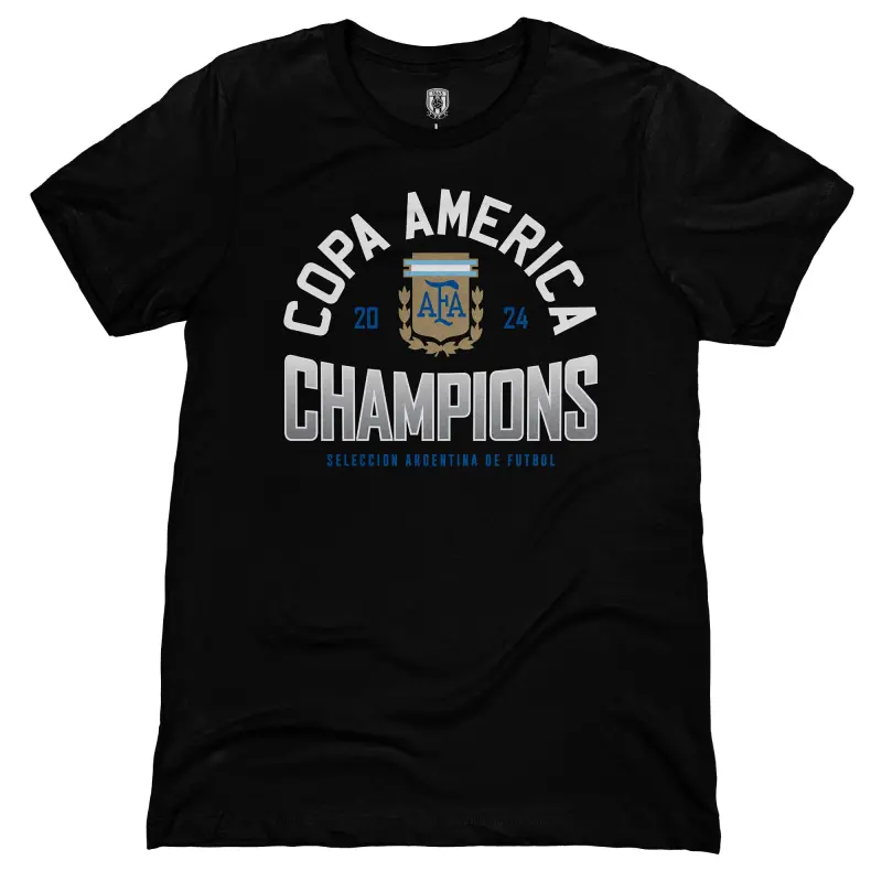Mexico Worldcup Jerseys Argentina National Team 1863FC 2024 Copa America Champions T-Shirt – Black – Authentic Soccer Kits & Shirts