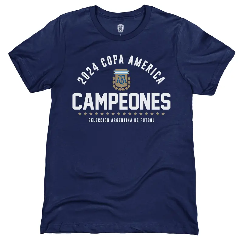 Mexico Worldcup Jerseys Argentina National Team 1863FC 2024 Copa America Champions T-Shirt – Navy – Authentic Soccer Kits & Shirts