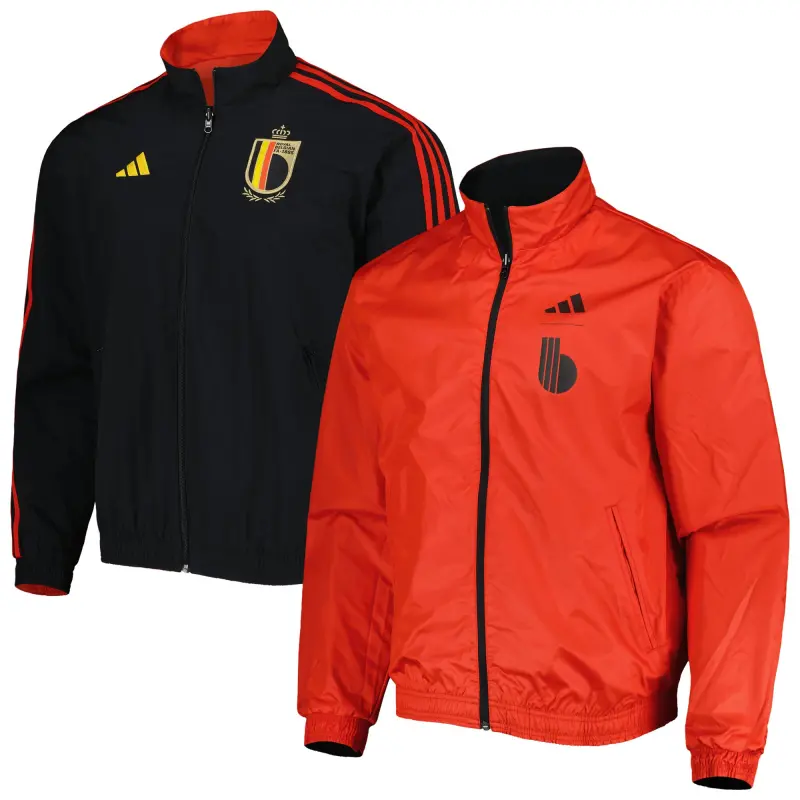 Mexico Worldcup Jerseys Belgium National Team adidas AEROREADY Reversible Anthem Reversible Full-Zip Jacket – Red/Black – Authentic Soccer Kits & Shirts