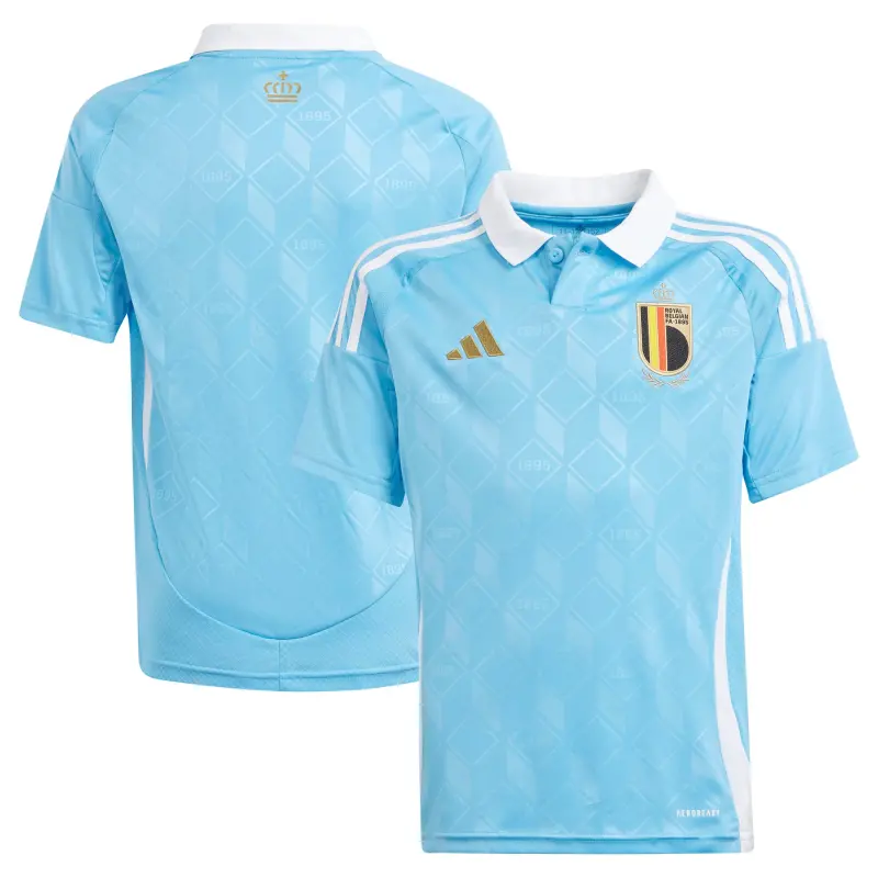 Mexico Worldcup Jerseys Belgium National Team adidas Youth 2024 Away Replica Jersey – Blue – Authentic Soccer Kits & Shirts