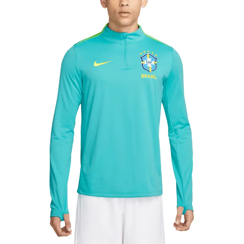 Mexico Worldcup Jerseys Brazil National Team Nike 2024 Academy Pro Drill Performance Quarter-Zip Pullover Top – Blue – Authentic Soccer Kits & Shirts