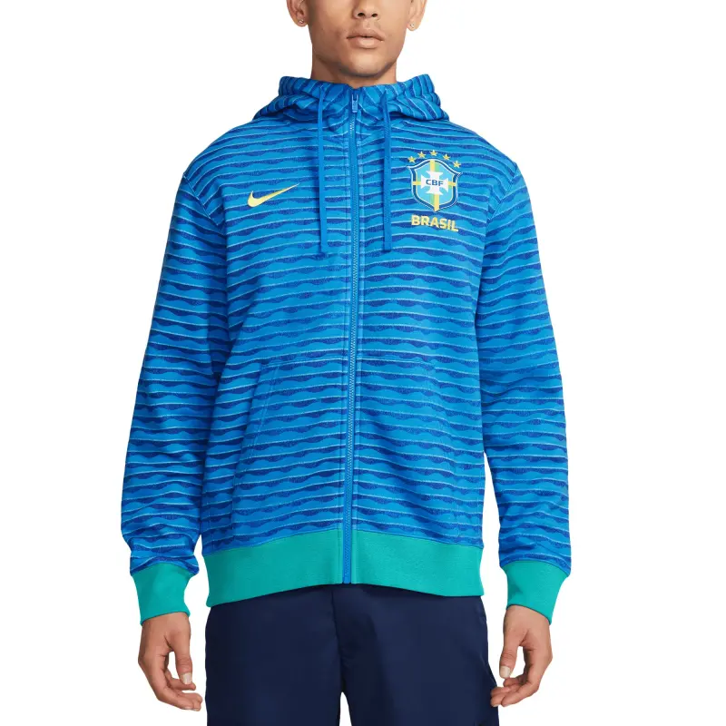 Mexico Worldcup Jerseys Brazil National Team Nike Club Full-Zip Hoodie – Blue – Authentic Soccer Kits & Shirts