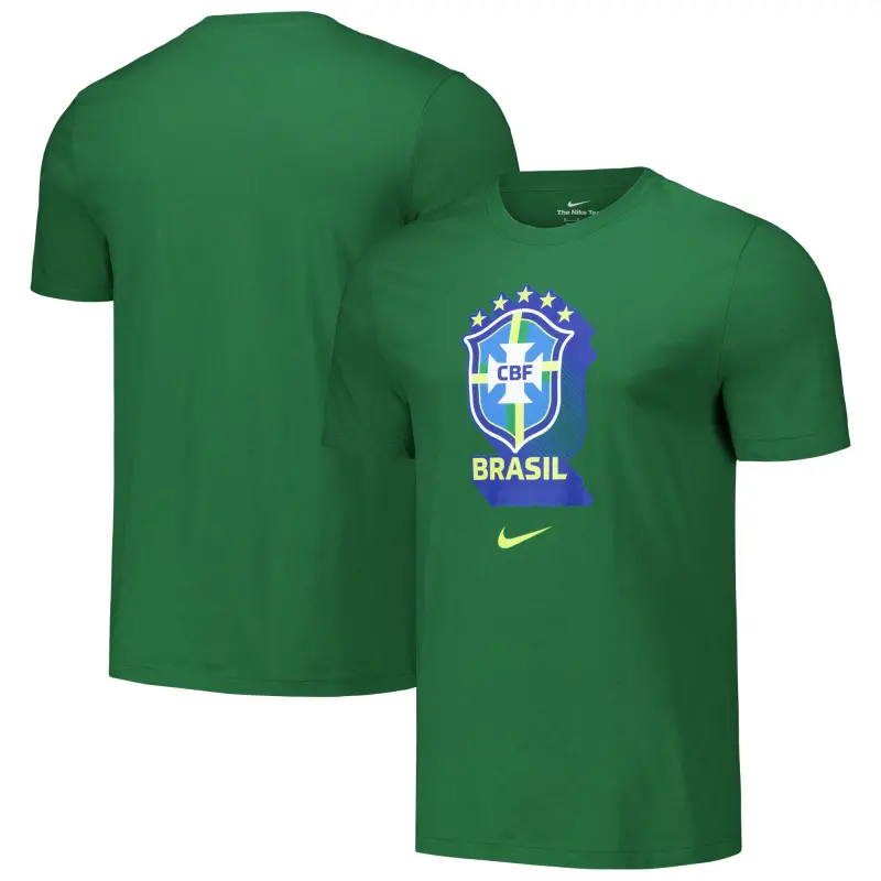 Mexico Worldcup Jerseys Brazil National Team Nike Crest Core T-Shirt – Green – Authentic Soccer Kits & Shirts