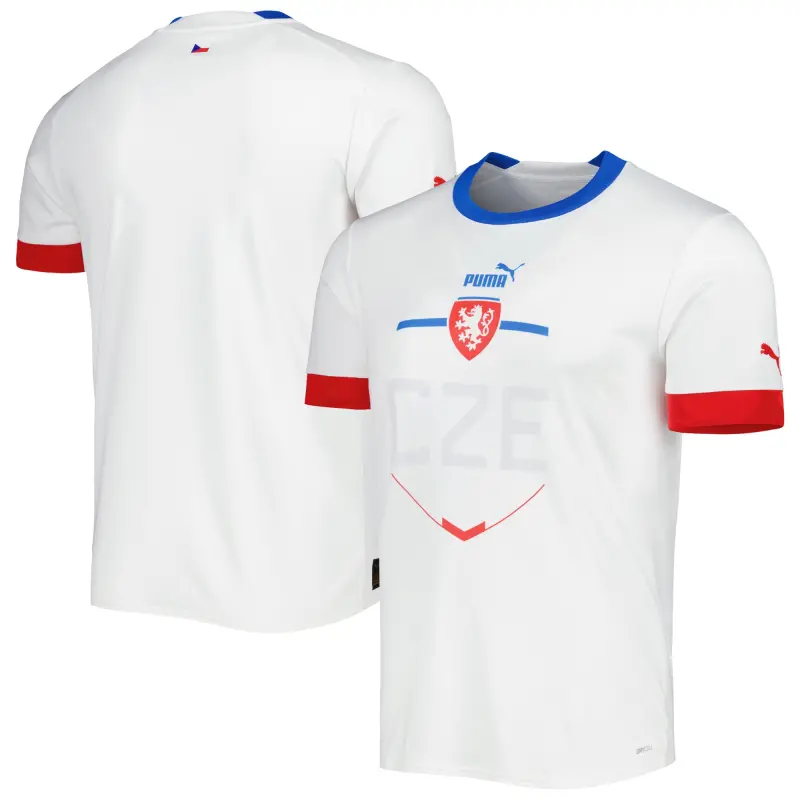 Mexico Worldcup Jerseys Czech Republic National Team Puma 2022/23 Away Replica Jersey – White – Authentic Soccer Kits & Shirts