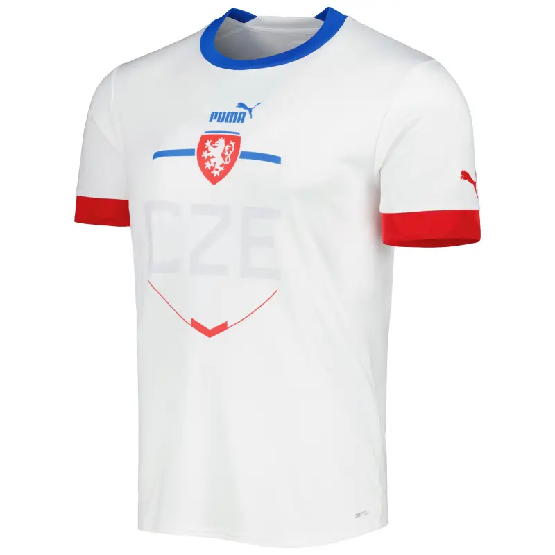 Mexico Worldcup Jerseys Czech Republic National Team Puma 2022/23 Away Replica Jersey – White – Authentic Soccer Kits & Shirts
