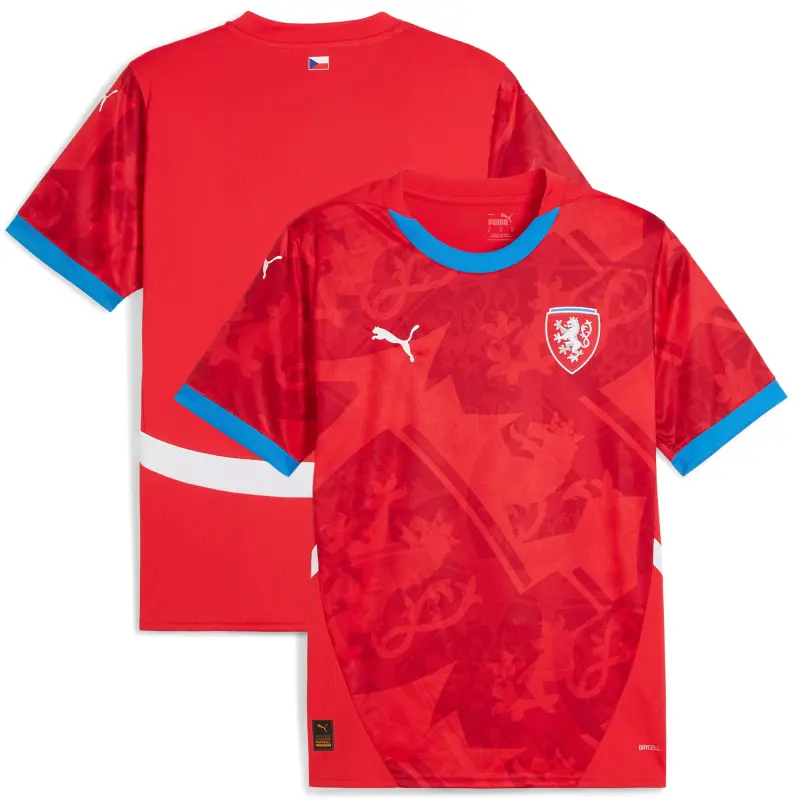 Mexico Worldcup Jerseys Czech Republic National Team Puma 2024 Home Replica Jersey – Red – Authentic Soccer Kits & Shirts