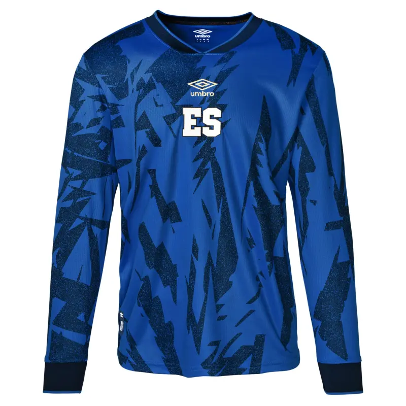 Mexico Worldcup Jerseys El Salvador National Team Umbro 2023 Replica Long Sleeve Jersey – Blue – Authentic Soccer Kits & Shirts