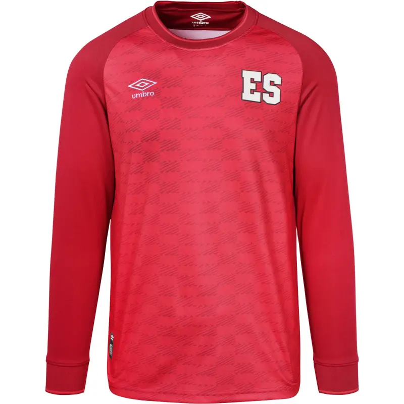Mexico Worldcup Jerseys El Salvador National Team Umbro 2023 Replica Long Sleeve Jersey – Red – Authentic Soccer Kits & Shirts