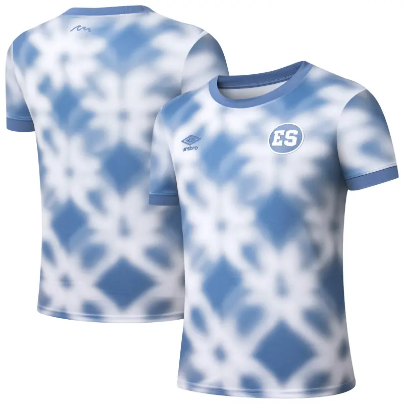 Mexico Worldcup Jerseys El Salvador National Team Umbro 2025 Pre-Match Jersey – Blue – Authentic Soccer Kits & Shirts
