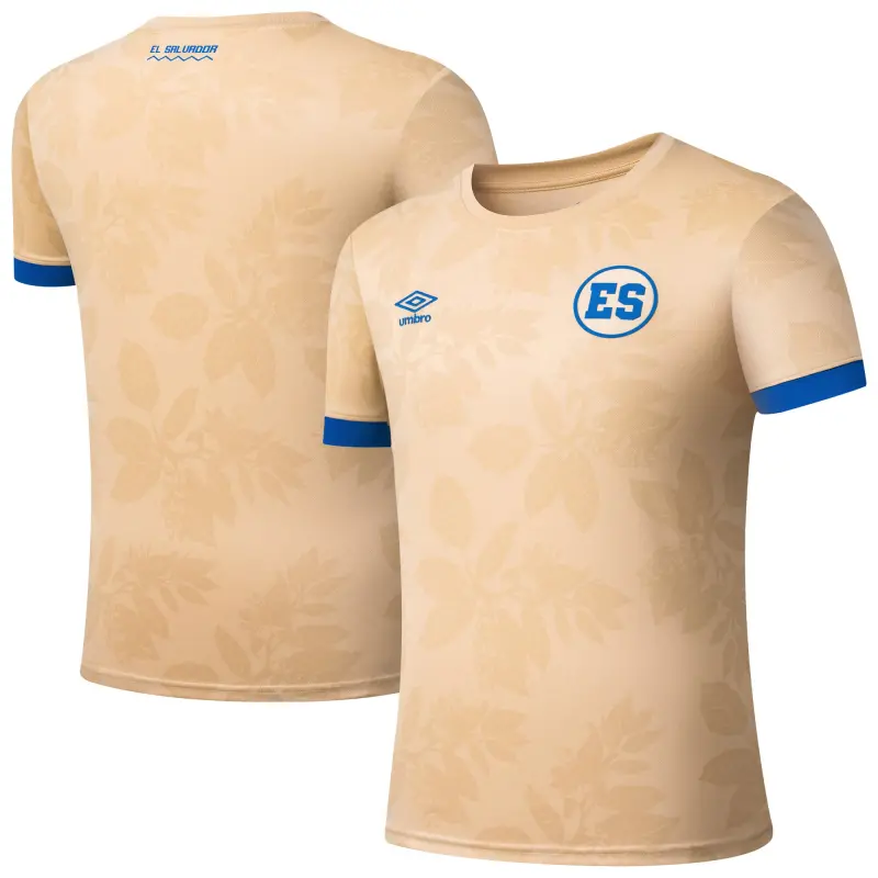 Mexico Worldcup Jerseys El Salvador National Team Umbro 2025 Pre-Match Jersey – Tan – Authentic Soccer Kits & Shirts