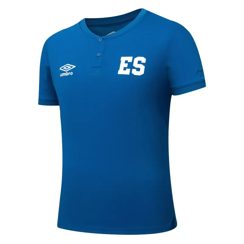 Mexico Worldcup Jerseys El Salvador National Team Umbro Crew Neck Polo – Blue – Authentic Soccer Kits & Shirts