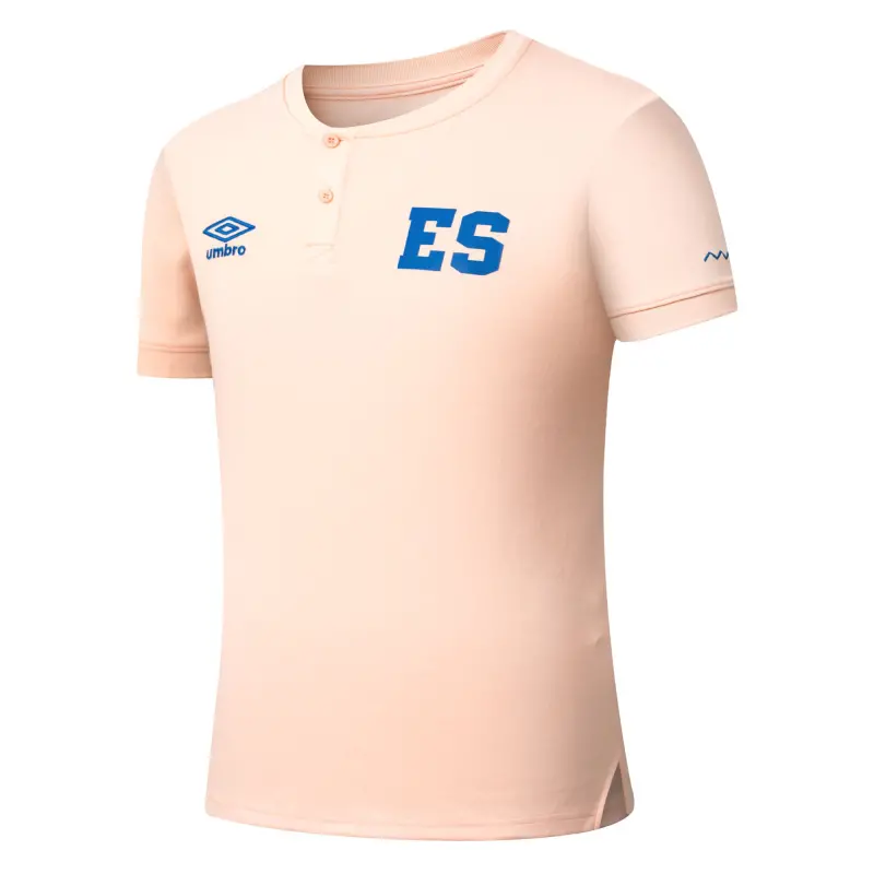 Mexico Worldcup Jerseys El Salvador National Team Umbro Crew Neck Polo Coral – Authentic Soccer Kits & Shirts