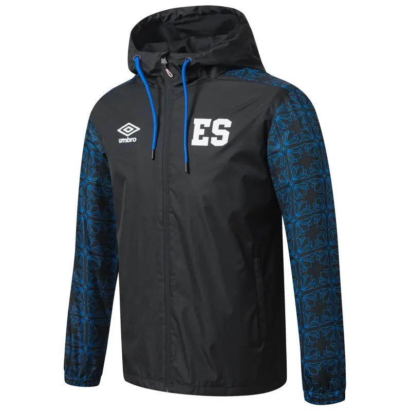 Mexico Worldcup Jerseys El Salvador National Team Umbro Full-Zip Hooded Rain Jacket – Black – Authentic Soccer Kits & Shirts