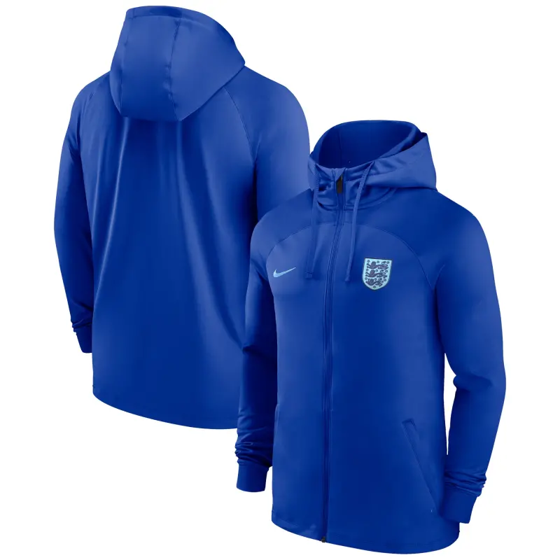 Mexico Worldcup Jerseys England National Team Nike Strike Raglan Hoodie Full-Zip Track Jacket – Blue – Authentic Soccer Kits & Shirts