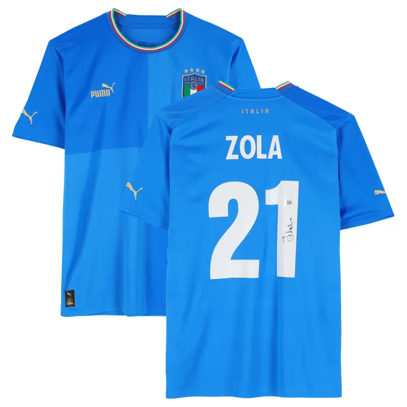 Mexico Worldcup Jerseys Gianfranco Zola Italy National Team Autographed Fanatics Authentic 2022-23 Blue Home Puma Jersey – BAS – Authentic Soccer Kits & Shirts