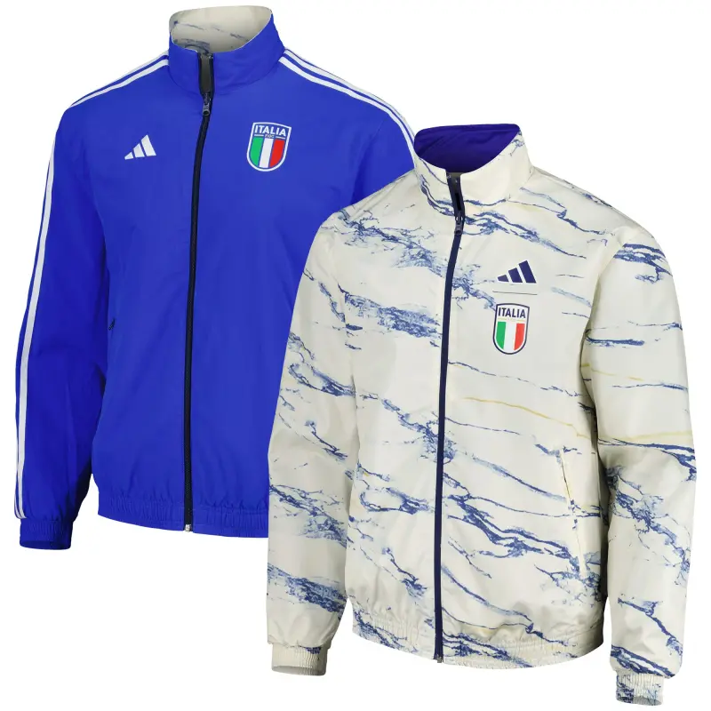 Mexico Worldcup Jerseys Italy National Team adidas Team Logo Anthem Reversible Full-Zip Jacket – White – Authentic Soccer Kits & Shirts