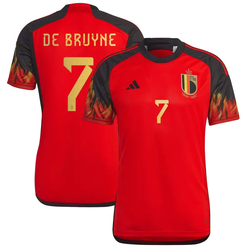 Mexico Worldcup Jerseys Kevin De Bruyne Belgium National Team adidas 2022/23 Home Replica Jersey – Red – Authentic Soccer Kits & Shirts