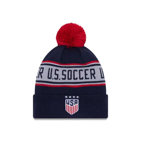 Mexico Worldcup Jerseys Men’s New Era USWNT Knit Repeat Pom Beanie – Authentic Soccer Kits & Shirts