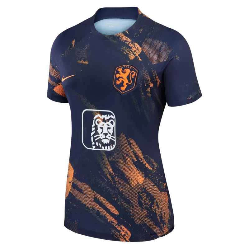 Mexico Worldcup Jerseys Netherlands Women’s National Team Nike Women’s 2023 Pre-Match Top – Navy – Authentic Soccer Kits & Shirts